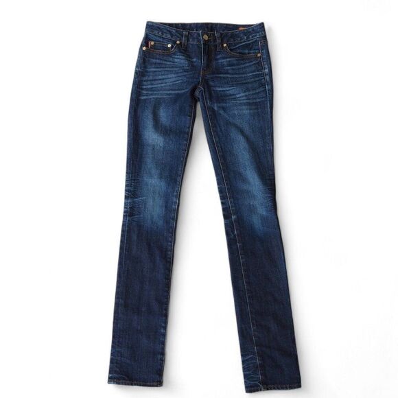 Tory Burch Super Skinny Ombre Medium / Dark Wash Jeans Women's 25 - Picture 1 of 12